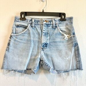 Vintage Rustler High Rise Cut Off Denim Shorts Women’s 31 Waist Distressed 90s